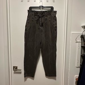 Free People Paper bag high-waist pants